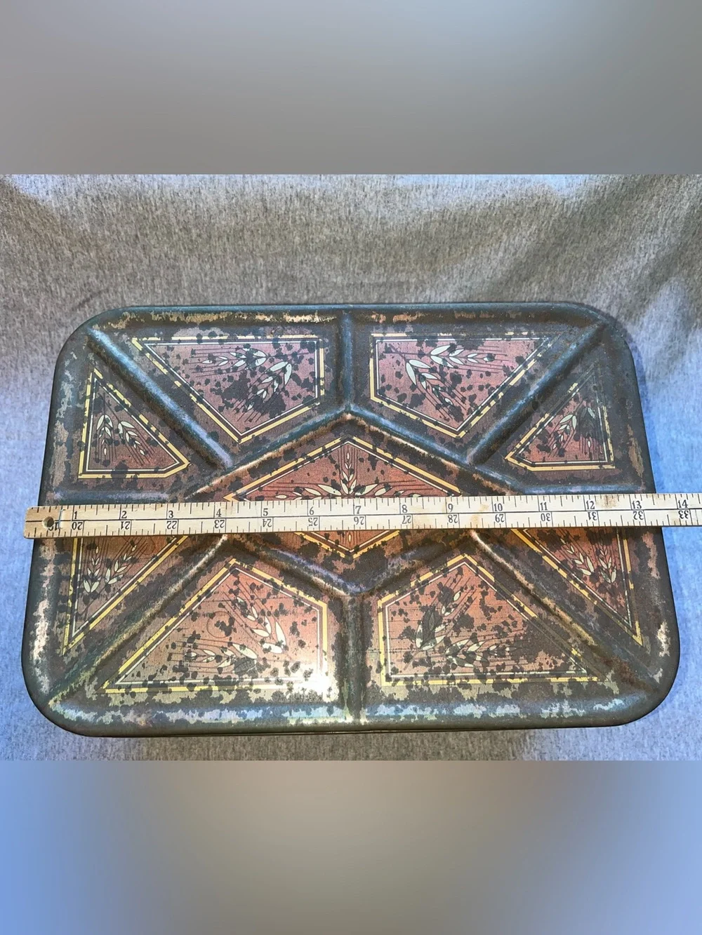 CHEINCO Tin Bread Box Better Baked Brand W/ Lid Brown Made In USA